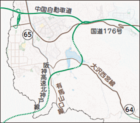 地図:山口地区 地図:山口地区