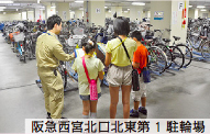 写真:阪急西宮北口北東第1駐輪場 写真:阪急西宮北口北東第1駐輪場