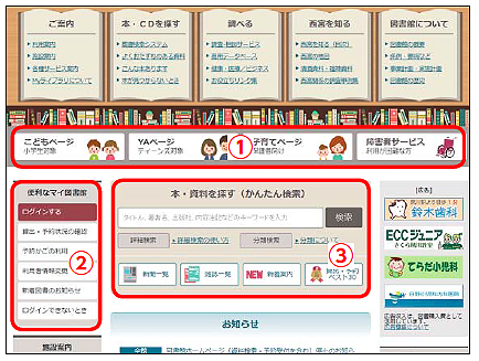 画像:西宮市立図書館ホームページ 画像:西宮市立図書館ホームページ