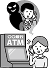 イメージ:ATMへ誘導